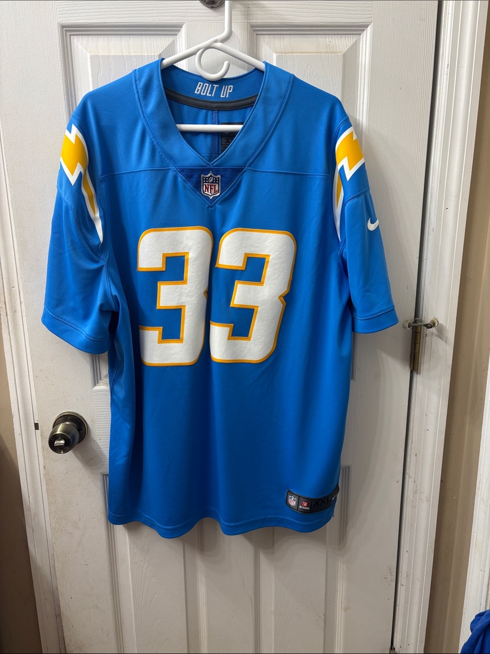 Nike LA Chargers Powder Blue  #33 James Jr. Football Jersey Size XXL